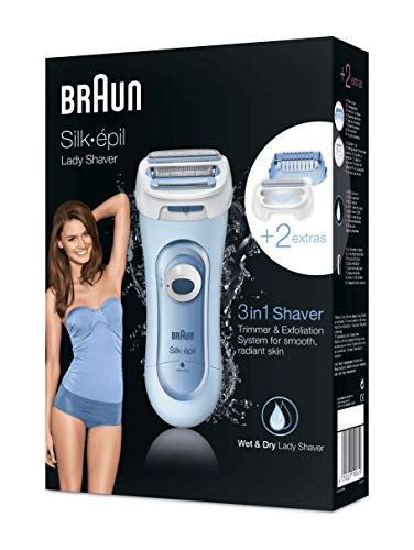 Braun Silk-épil 5 Damenrasierer, 3-in-1-Elektrorasierer, Trimmer- und Peeling-System, Wet & Dry, 5-160, blau - Image 7