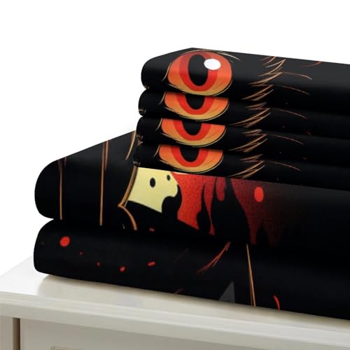 Housse de couette facile d'entretien pour lit simple chat - 6