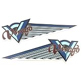 Fuel Gas Tank Emblem Badge Decals Side Stickers for Yamaha Virago XV125 XV250 XV400 XV500 XV535 XV70