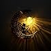 Solar Garden Lights Outdoor Decor,Moon Fairy Crackle Glass Lights,Waterproof Warm White LED Metal Stake Ornament,for Walkway Backyard Patio Lawn Pathway Decorations-Unique Gift Ideas for Gardening