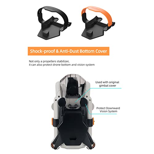 Taoke compatible with Propeller Blade Holder Accessories Mavic Mini 3 Pro, Propellers Holder Strap-Black, Balck - Image 3