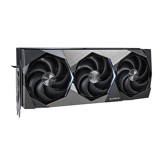 Image of MSI GeForce RTX 5090 32G SUPRIM SOC Graphic Card - NVIDIA GeForce RTX 5090 GPU, 32GB GDDR7 512-bit Memory, 28 Gbps, PCI Express Gen 5 x 16 Interface, Upto 2565 MHz, STORMFORCE Fan