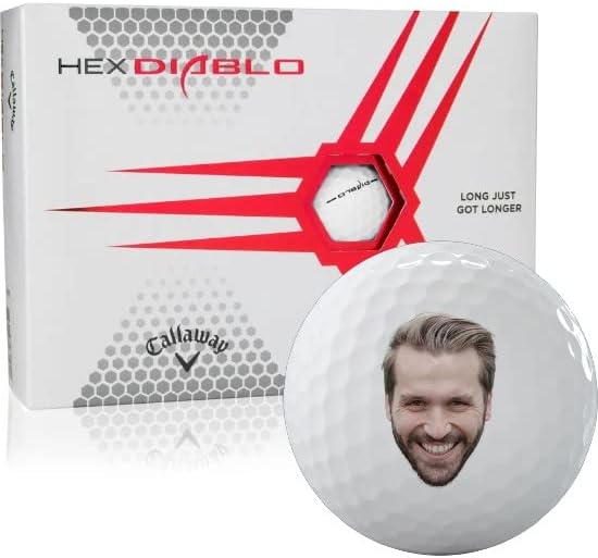Callaway Golf White HEX Diablo Photo Golf Balls