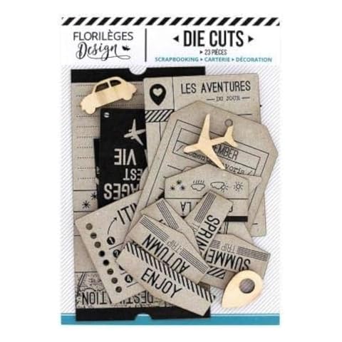 Lot de die-cuts et formes en bois Florilèges Design Cover