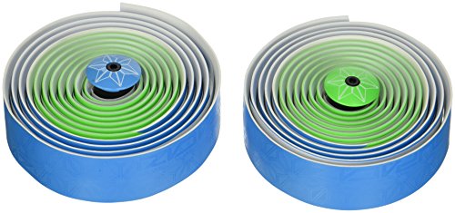 Supacaz Super Sticky Kush Bar Tape - Green/Neon Blue