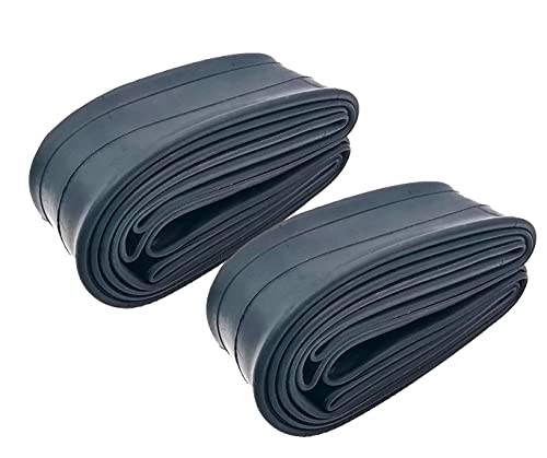Chambre à air vélo 26 pouces en lot de 2 avec valve Schrader 35mm pour pneu VTT large