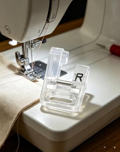 Pie prensatelas de plástico transparente para máquina de coser miniatura 3