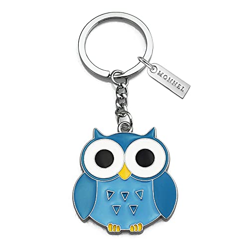 Monnel Z613 Small Owl Animal Charm Pendant Keyring Keychain For Girls Children Gifts (Blue) #TOP19