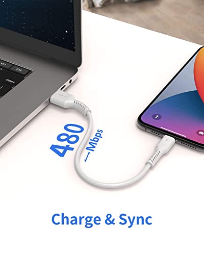 1Ft Iphone Charge Cable Short, 5Pack Usb To Lightning Cord For Fast Charging Stations 1 Foot Compatible With Apple Iphone 12 11 Pro Max Xs 8 7 6 5 Plus, Ipad Air/Mini #TOP2