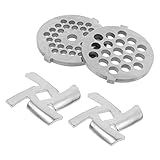 JECOMPRIS 4Stücke Fleischwolfplatte Teiliges Elektrische Schneideplatte für Fleischwolf Langlebig und Leicht zu Reinigen für Zubereitung von Hackfleisch Kompatibel