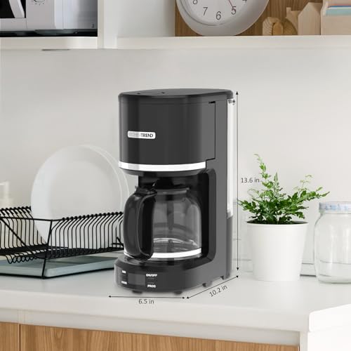 Kitchentrend CM1431 12-Cup Programmable Coffee Maker With Permanent Filter, Removable Water Reservoir Coffee Machine thumb #7