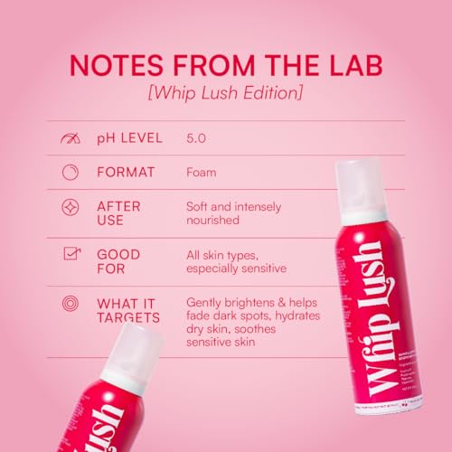 Image of Gush Beauty Whip Lush Body Wash | One-Step Exfoliate, Cleanse & Moisturise | Copper Peptides, Ceramides, Vitamin C, Hyaluronic Acid | Barrier building pH Balanced | Removes Tan & Body Acne | 200g
