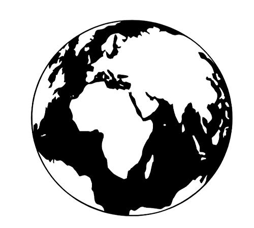 Sticker globe terrestre pour masquer les imperfections et habiller un mur blanc