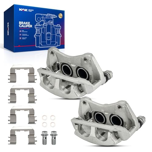 Image of KAX Disc Brake Caliper Assembly Fit for Honda Pilot 2009 2010 2011 2012 2013 2014 2015, Front Left and Right Side, #19B3826+19B3827 Brake Caliper, 2pcs