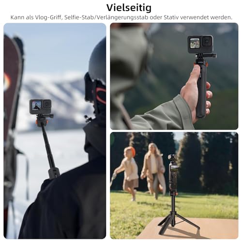 Vkesen Stativ 53 cm Ausziehbar für GoPro und DJI Osmo Kameras