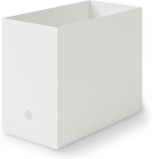 IKEA ファイルボックス: 使い方と選び方のコツ 4 MUJI 83904371 Recycled Polypropylene File Box, Standard Type, Wide, White, Gray, Approx. Width 5.9 x Depth 12.6 x Height 9.4 inches 15 x 32 x 24 cm