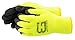 Better Grip BGWLAC Winter Insulated Rubber Latex Coated Work Gloves, Crinkle Pattern, 3 Pairs/Pack (Large, Lime)