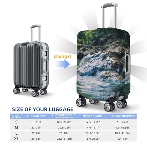 Travel Luggage Cover Sates of Water Suitcase Protector Elastic Washable Stretch Suitcase Protector Anti-Scratch Travel Suitcase Cover Fit 18-32 Inch Luggage2