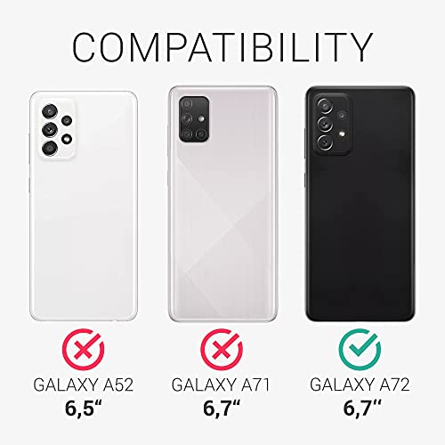 Kwmobile Case Compatible With Samsung Galaxy A72 Case - Tpu Silicone Phone Cover With Soft Finish - Dove Blue #TOP4