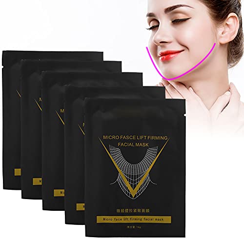 5pcs Gesicht Abnehmen Gürtel, Face Slimming Belt, Gesichtslift Tape Maske Hals Straffendes Band Gürtel V Form Gesichtsmaske Masken Behandlungen anheben Straffendes Doppel Kinn Reducer