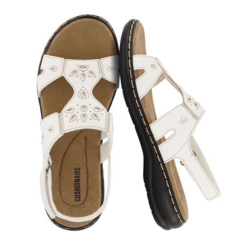 CUSHIONAIRE Women's Briar comfort sandal +Comfort Foam,...