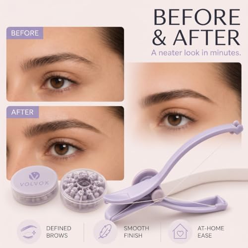 Volvox Threading Hair Removal - Facial and Body Hair Threader System for Eyebrow, Upper Lip and Chin — view 4