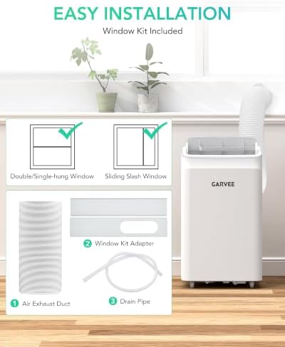 Garvee Portable Air Conditioner 12000 BTU, 8150 BTU SACC 3-in-1 AC Unit — view 6