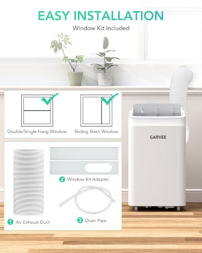 Image of Garvee 12000 BTU Portable Air Conditioner, 3-in-1 AC Unit for Bedroom