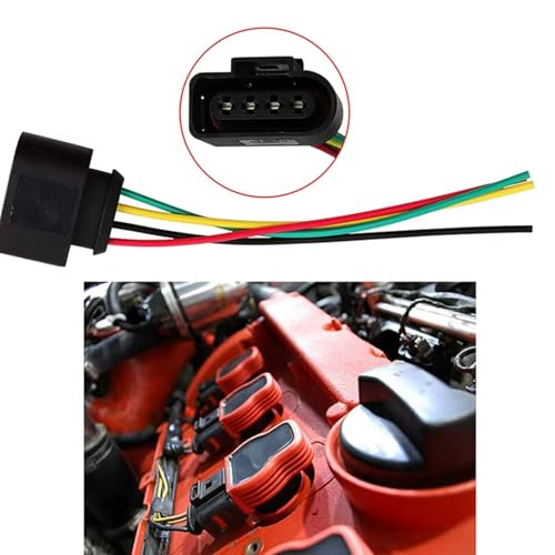Conector de bobina de encendido con arnés estable para VW CC y Tiguan 4