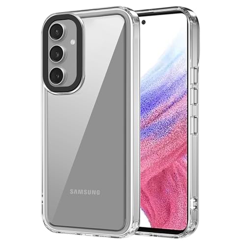 ZAP CASE Back Case Cover for Samsung Galaxy A55 5G | Compatible for Samsung Galaxy A55 5G Back Case Cover | Case Cover for Samsung Galaxy A55 5G with Camera Protection | (TPU + Pc | Transparent)- Best and cheap mobile covers in India