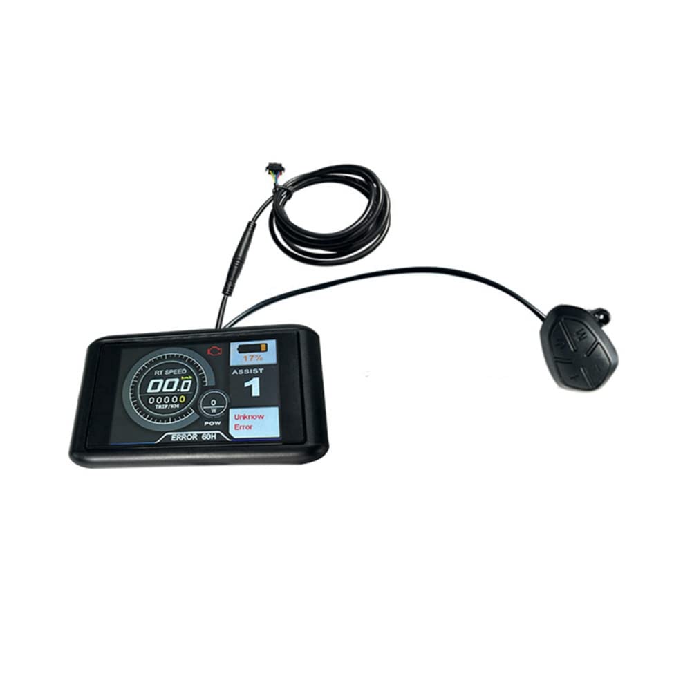 Dawesncy One Color Protocol Lithium No.2 Protocol 3.5Inch Tft-Ukc1 Colorful Display 36V 48V 60V 72V For Sabvoton Controller Sm Connector Black