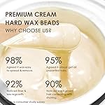 Maxpearl Wax Beads for Facial Hair Removal, 1LB Hypoallergenic Hard Wax Beans with Natural Ingredients for Sensitive Skin, Eyebrows, Upper Lip, Chin, Sideburns, Neck & More - Image 5