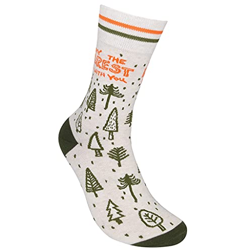 Funatic May The Forest Be With You Novelty Crew Socks thumb #1