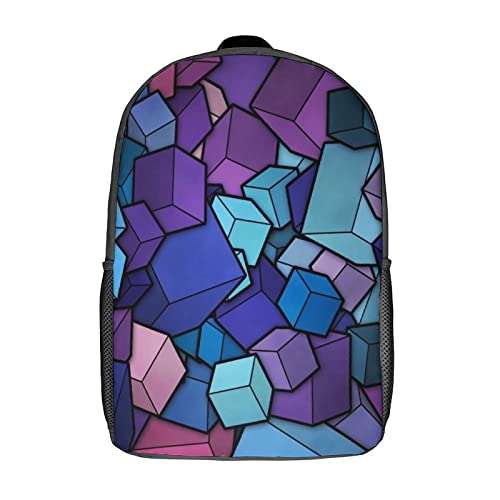 Sac à dos Cube imprimé 3D avec bretelles rembourrées confortables