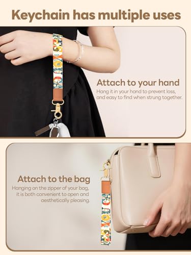 Image of Wristlet Keychain for Women and Men, Key Chain Holder, Wrist Lanyard for Keys