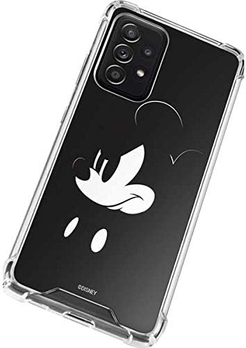 Miniatura 2 de Skinit Funda transparente compatible con Galaxy A52 5G, diseño oficial de Mickey Mouse de Disney, en blanco y negro
