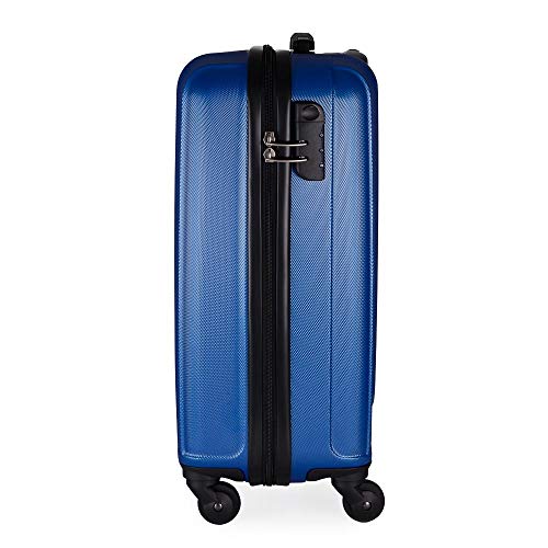 Conjunto de Malas de Viagem California em Abs Gosuper com Rodinhas Giro 360º 2 Peças Azul