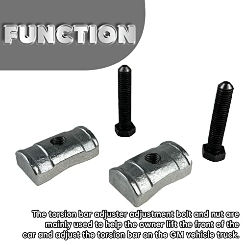 Torsion Bar Adjustment Bolt And Lock Nut Fit For Chevrolet Silverado Tahoe GMC