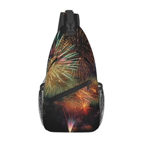 Bolso cruzado de pecho para hombre, mochila bandolera miniatura 1