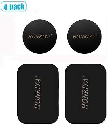 HONRIYA - Placa met?lica con Adhesivo 3M para Soporte magn?tico de Coche, 2 rectangulares y 2 Redondos (4 Unidades) HONRIYA - Placa met?lica con Adhesivo 3M para Soporte magn?tico de Coche, 2 rectangulares y 2 Redondos (4 Unidades)