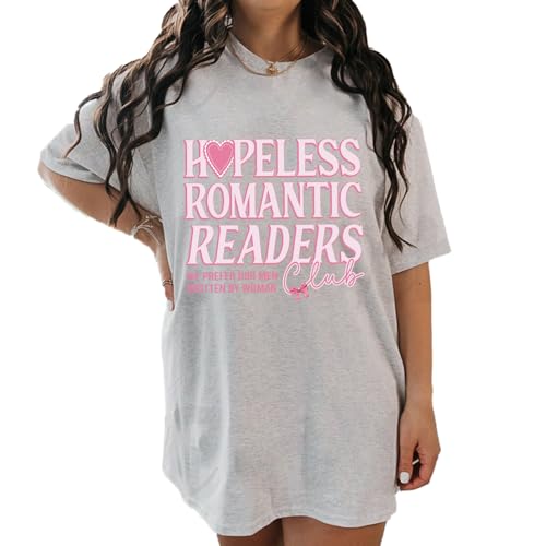 Munla Hopeless Romantic Readers Club Shirt - Romance Girlie Shirt, Romance Reader Book Club T-Shirt