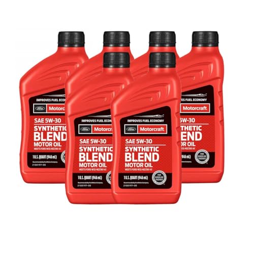 Genuine OEM SAE 5W-30 6 Quarts Premium Synthetic Blend Motor Oils