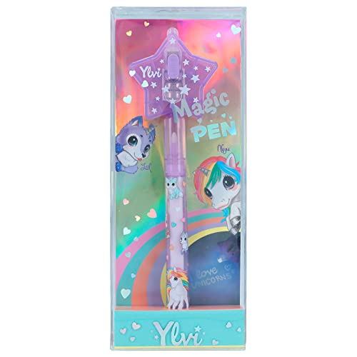 Depesche Ylvi 12098 Stylo à encre invisible visible à la lumière UV avec pile incluse