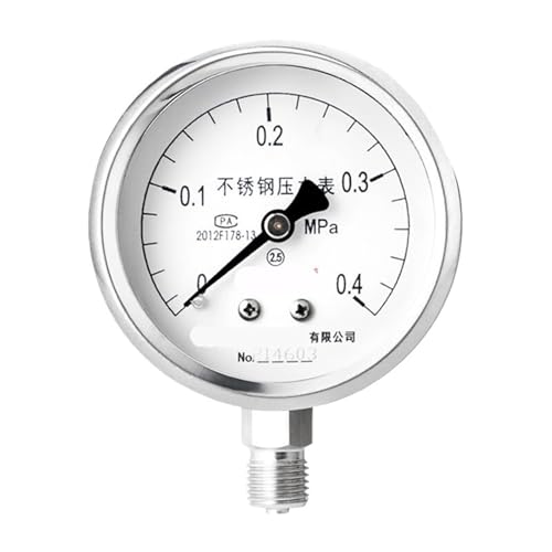Manomètre en acier inoxydable Y-60BF 0-0.6mpa filetage M14*1.5