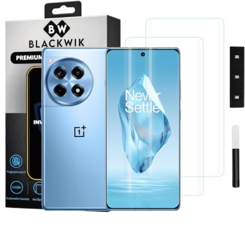 Image of Blackwik UV Curved Tempered Glass for OnePlus 12R | 2-Pack
