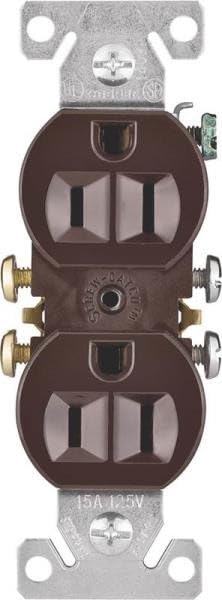 Replacement for Cooper 270B Brown 15 Amp Duplex Wall Receptacles 8627432