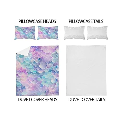 Housses de couette 3D enfants rose pour lit double 200x200cm lavable - 4