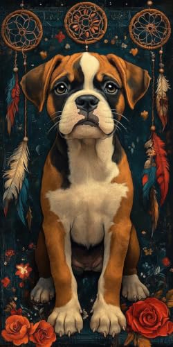 Pintar por numeros perro 70x140cm para superar el estres con pintura acrilica en casa