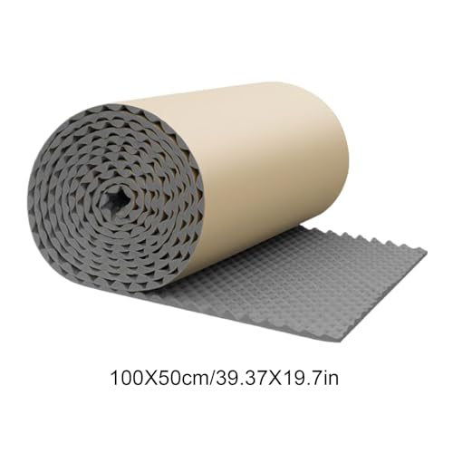 Placas de aislamiento acústico de espuma absorbente con almohadilla adhesiva para el techo de casa 6
