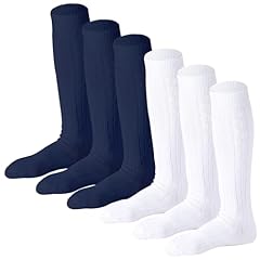 Navy+white, 6 Pairs